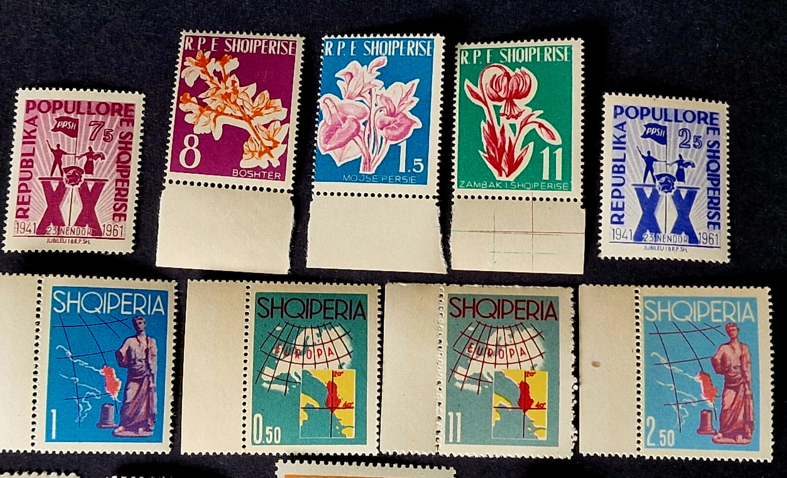 Albania 1960 MNH - 21 Stamps 11 Full Sets