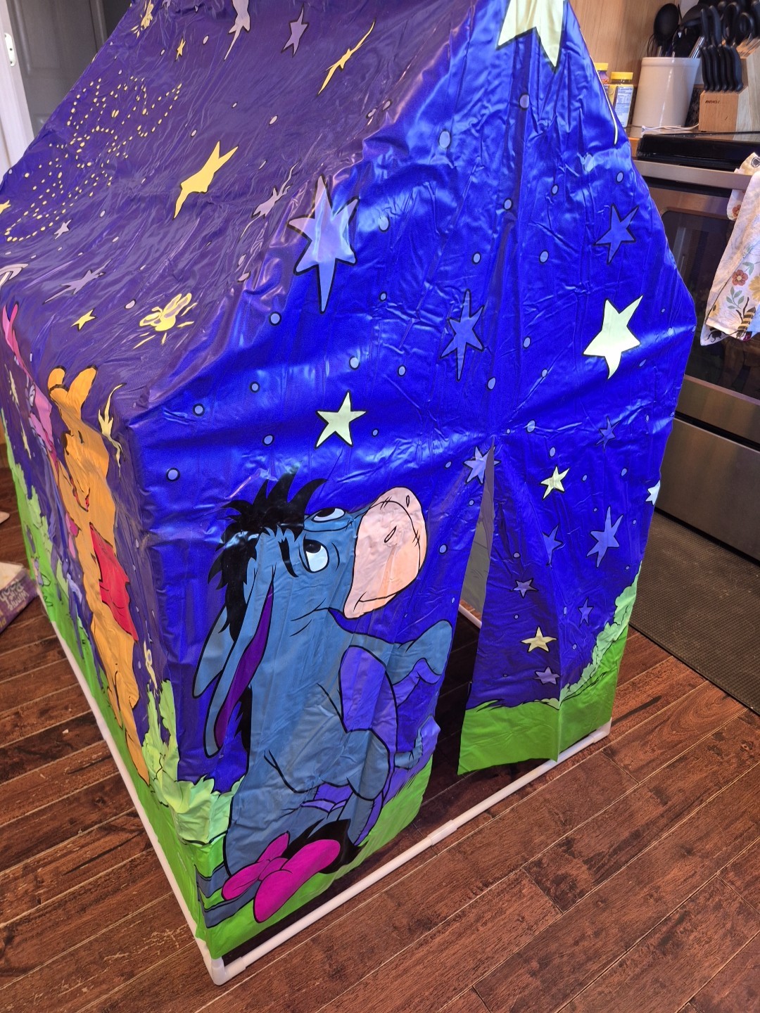 Vintage Disney Winnie The Pooh Playhouse Tent Glow In The Dark - Rare -