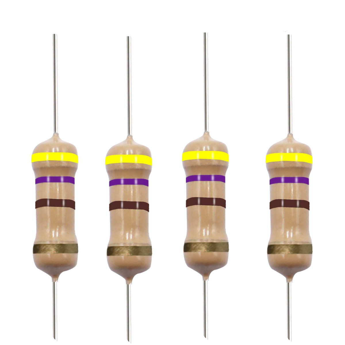 10 Pack~100PACK  470 Ohm Ω  5% Tolerance 1/2W 0.5 Watt Carbon Film Resistor