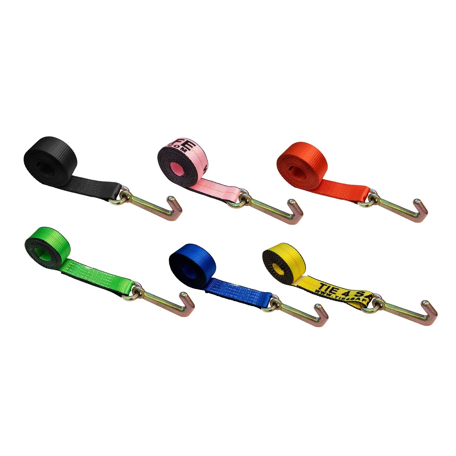 Heavy Duty G70 2" x 10' Mini J Hook Towing Trailer Wrecker Lasso Tie Down Strap