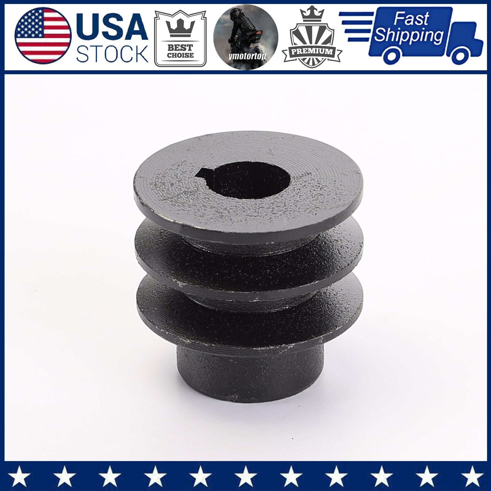 20mm Bore Double Groove V-Belt Pulley For 168F/170F 7HP Gas Engine GX200 GX160