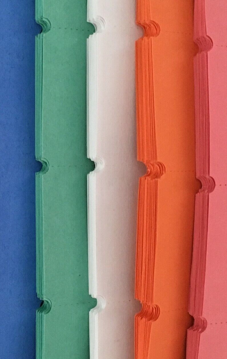 Admit One Carnival Tickets Lot of 500 Fun Fair Festival 8 Colors 1/4 Roll Folded