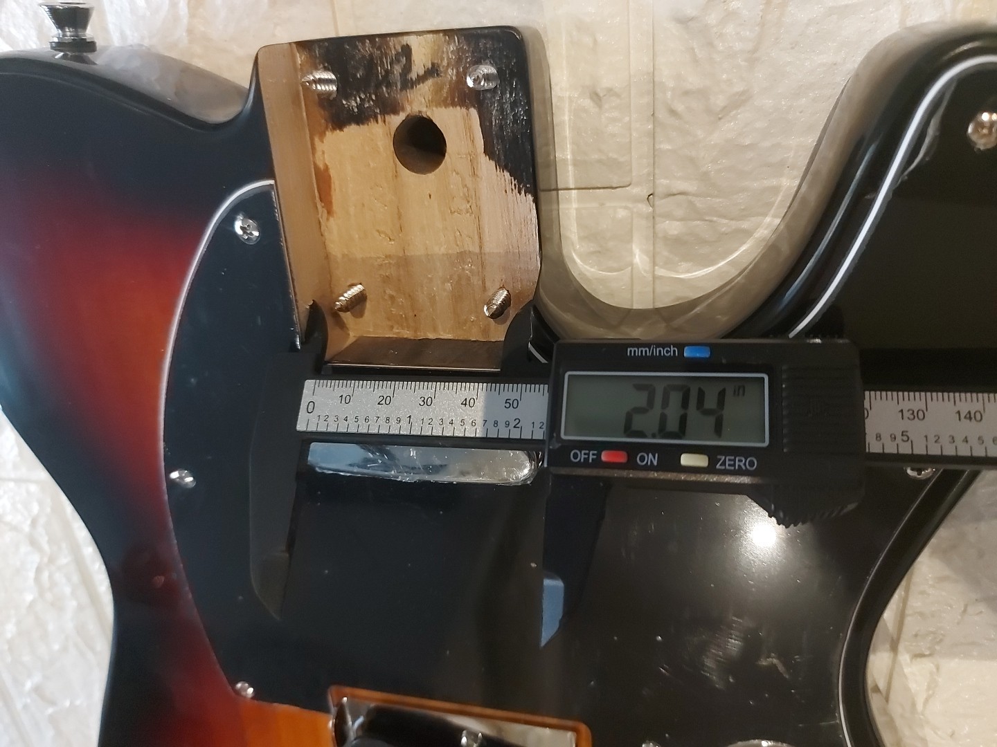 NEW LOADED Tele Style BODY Telecaster Sunburst On Black FAST SHIP! VERY NICE!