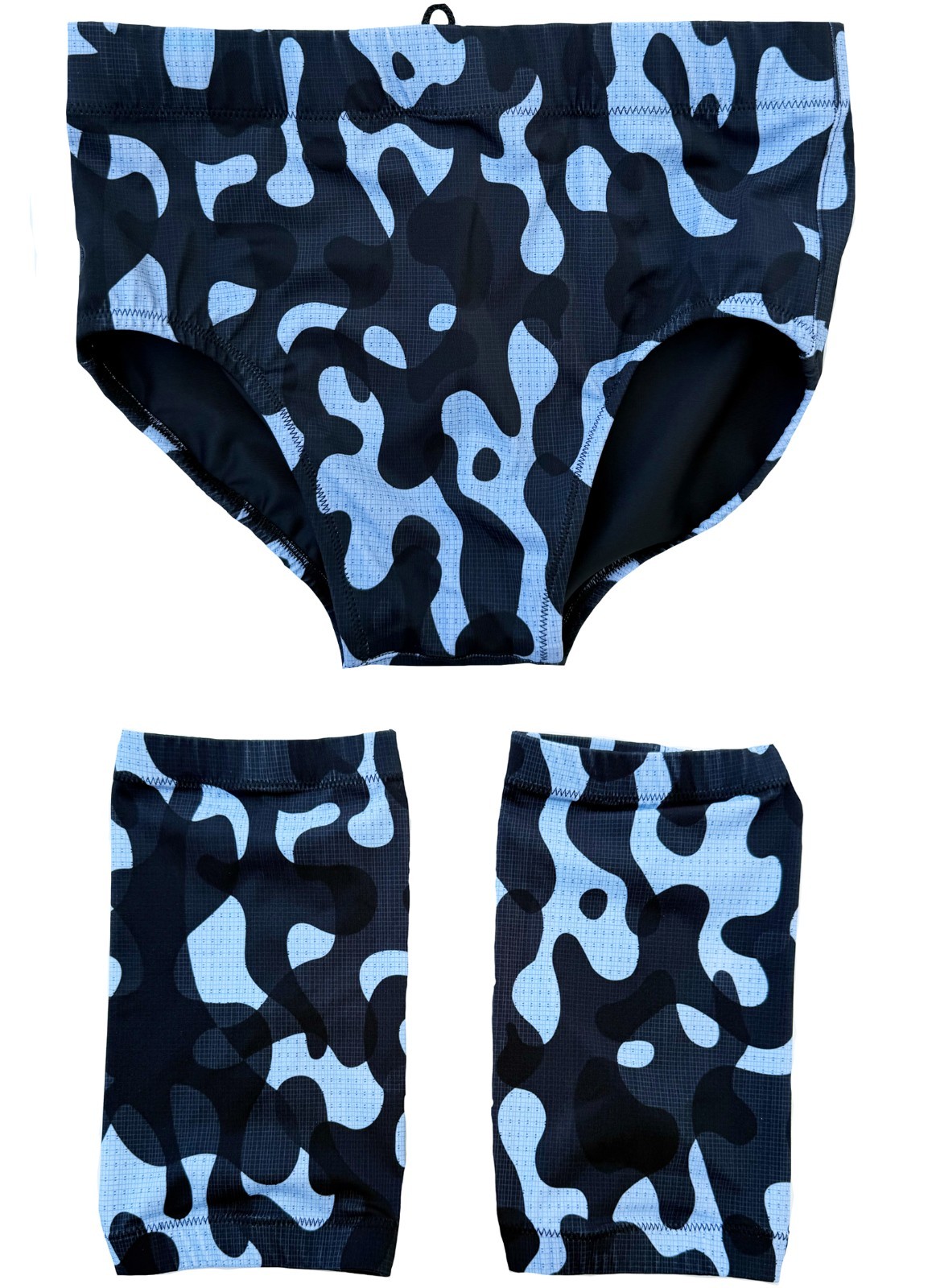 Pro Camo Wrestling trunks with knee pads covers set tights gear S/M/L/XL