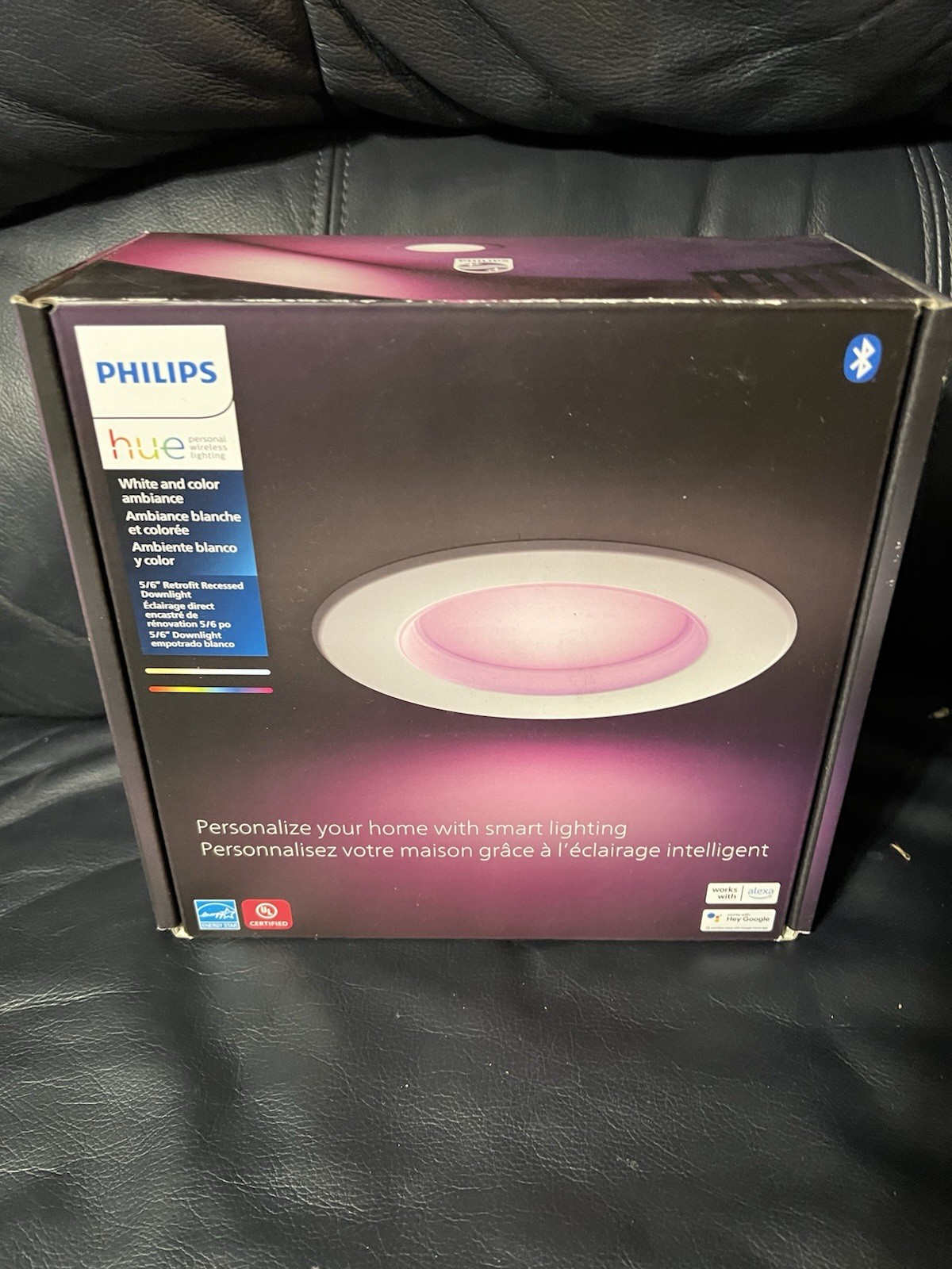 Philips Hue Smart LED 5/6 Inch Retrofit Recessed Downlight White Color Ambience