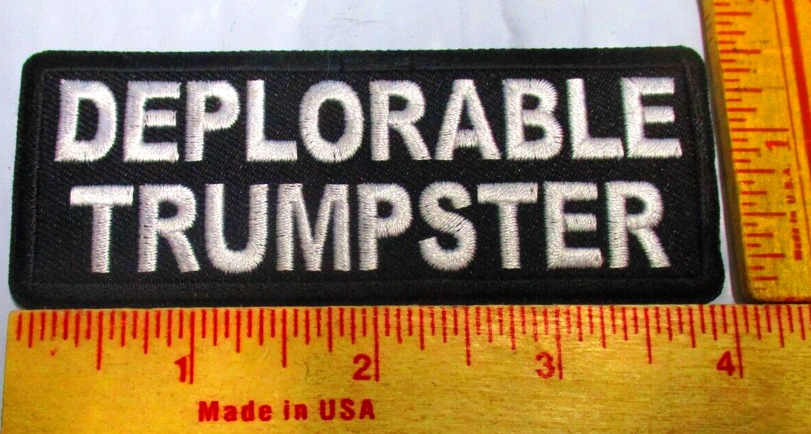 Trump 2024 patch presidential candidate political collectible biker vest emblem