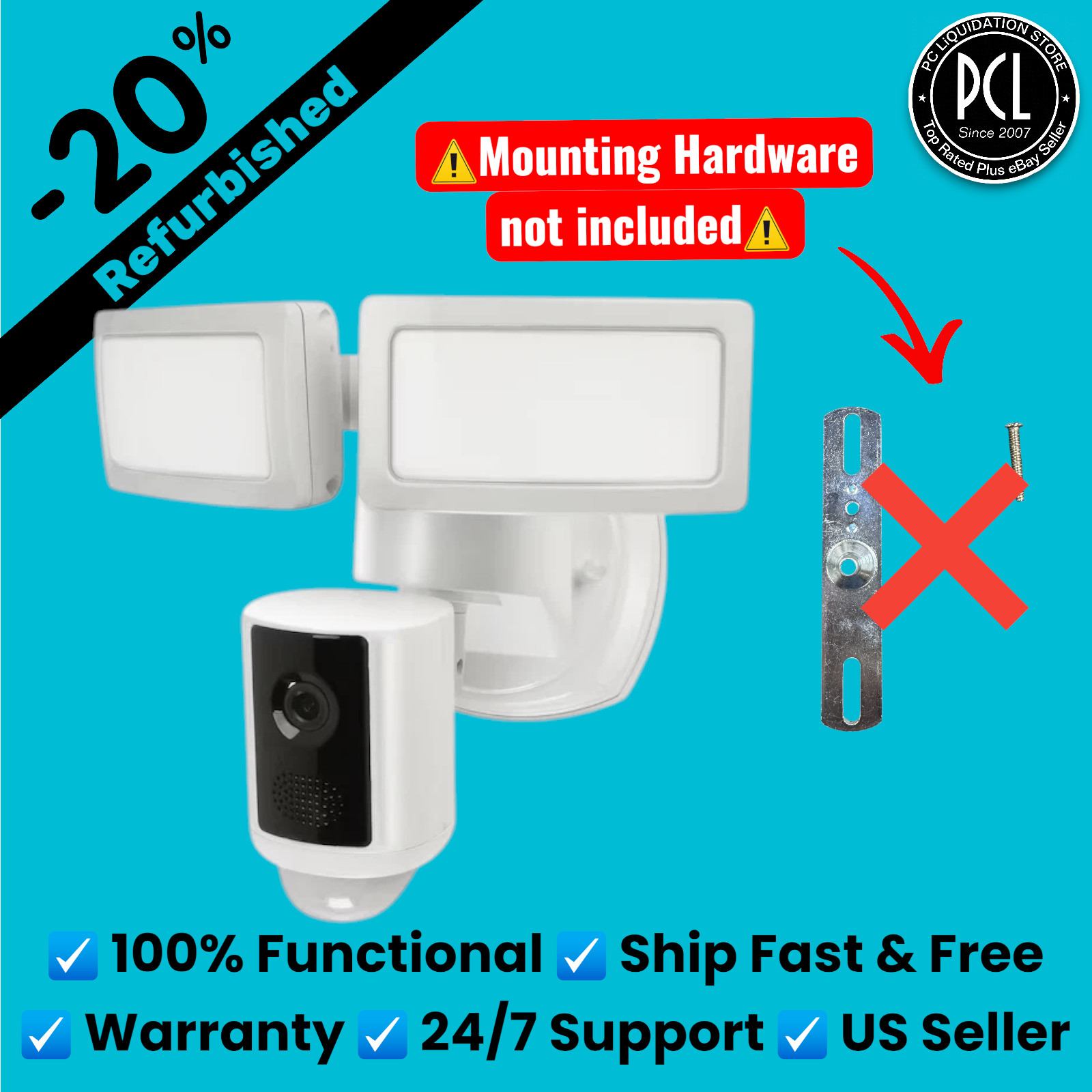 ✅ Feit Electric 1080P HD Smart Flood Light Security Camera - White SEC3000CAM ✅