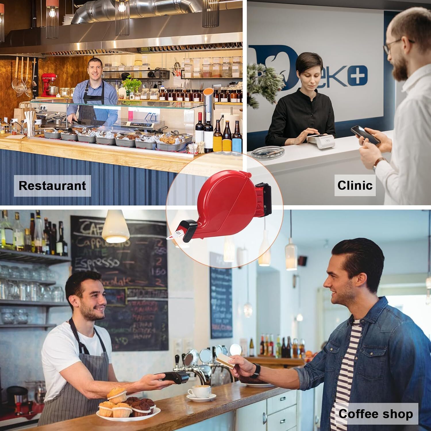 Take a Number Dispenser Ticket Dispenser Ticket Number Dispenser with 1 Roll 3 2