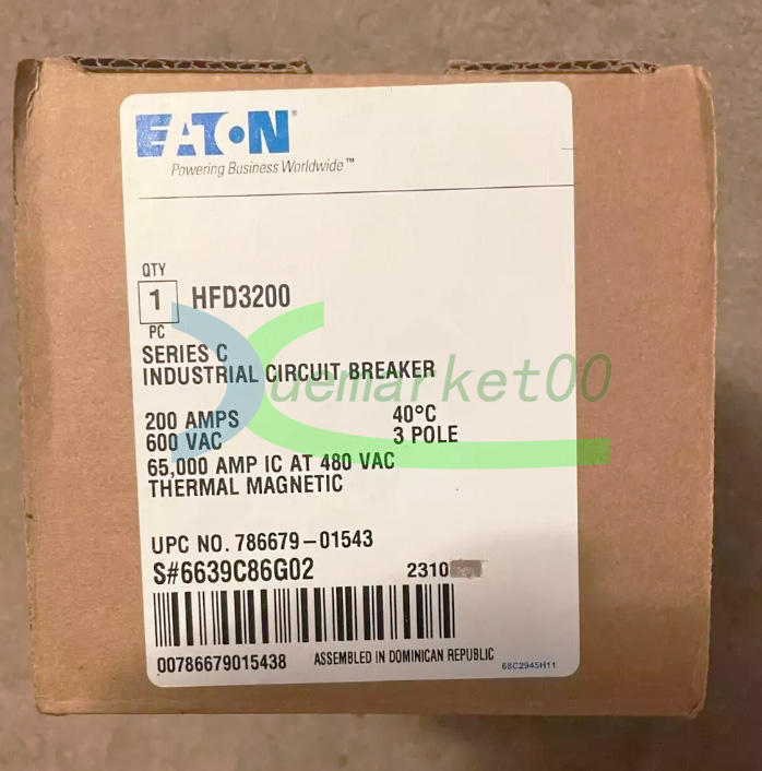 One NEW EATON HFD3200 Circuit Breaker