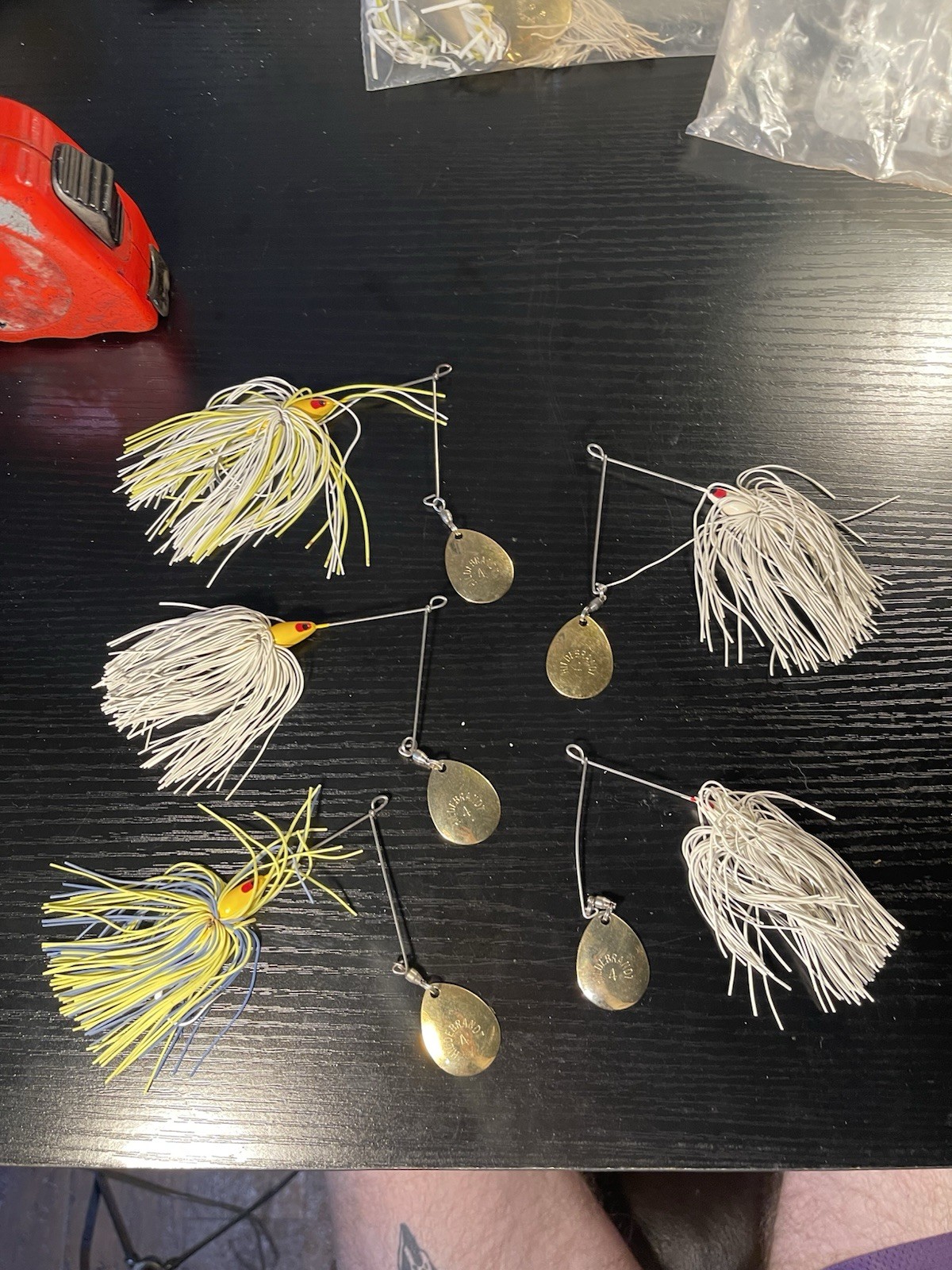 Lot of 5 #4 Hildebrandt Fishing Lures Spinnerbait See Photos Vintage Used