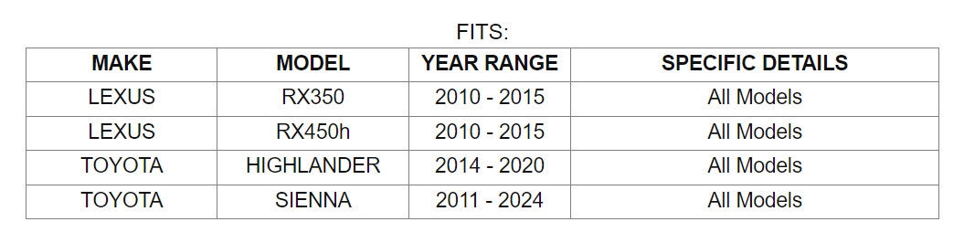 Front and Rear Ceramic Brakes Pads For 2014 - 2020 Toyota Highlander 2.7L 3.5L