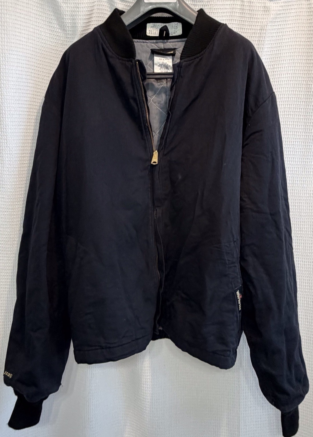 Workrite FR Arc Flash Jacket XL Long 30 Cal ATPV Flame Resistant Navy