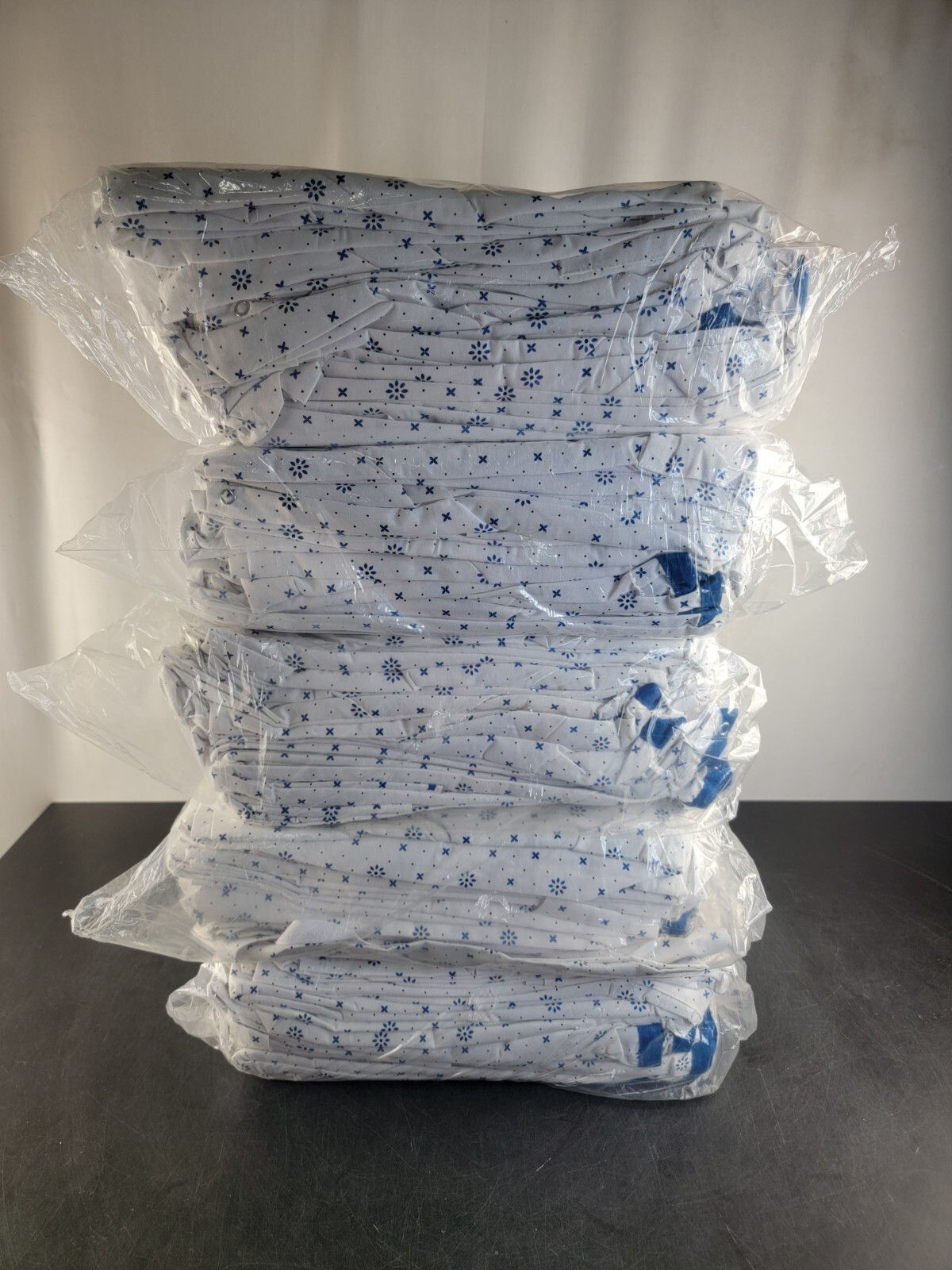 1 DZ or 5 DZ Patient Hospital IV Gown Telemetry Pocket 50” Length 68” Sweep