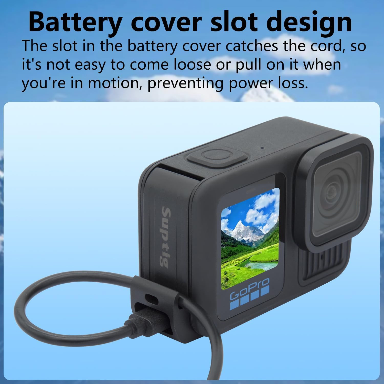 Upgraded Battery Door Cover, Replacement Side Door for Gopro Hero 13 Hero 12 Her
