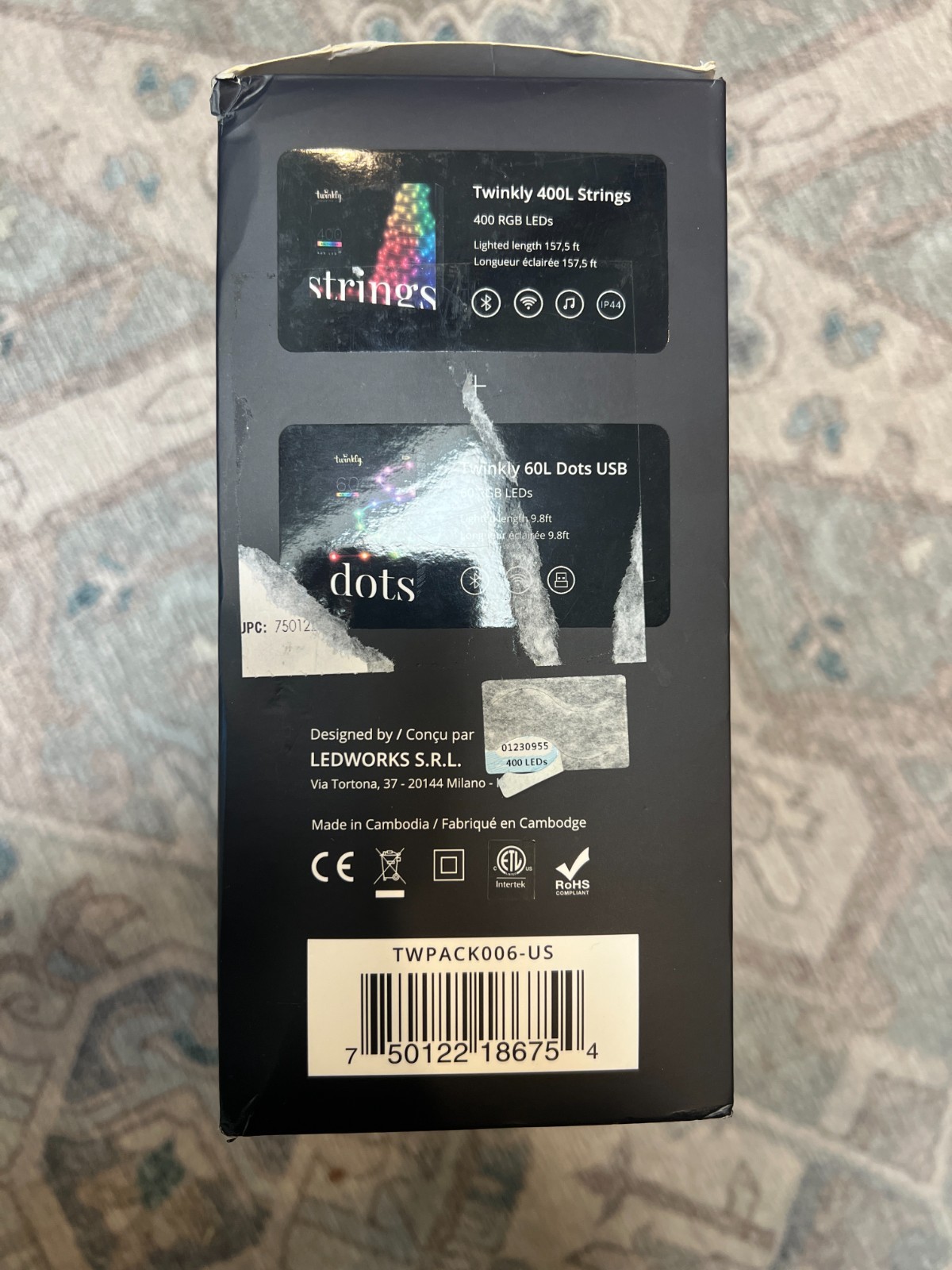 Twinkly Strings & Dots Smart LED Lights - WiFi App Controlled RGB NIB Gen II