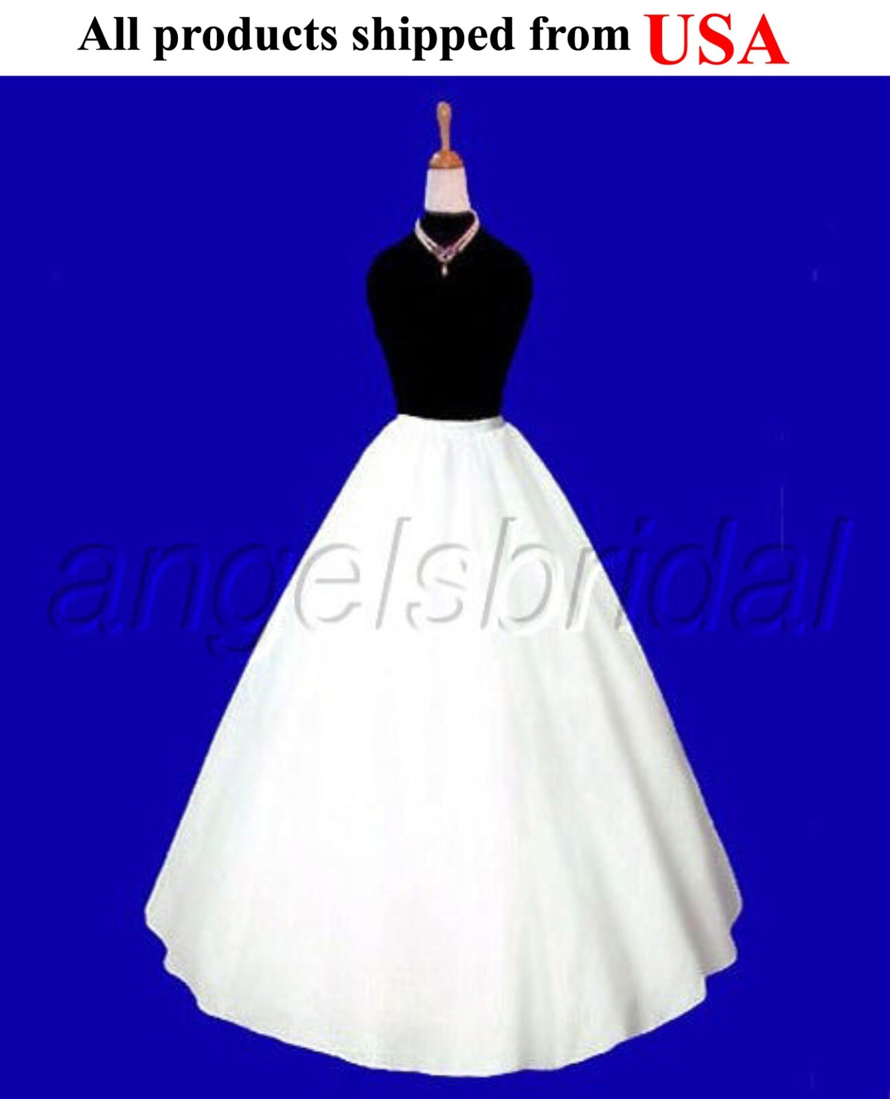 Premium Quality Semi Full A-line Bridal Wedding Crinoline Petticoat Skirt Slip