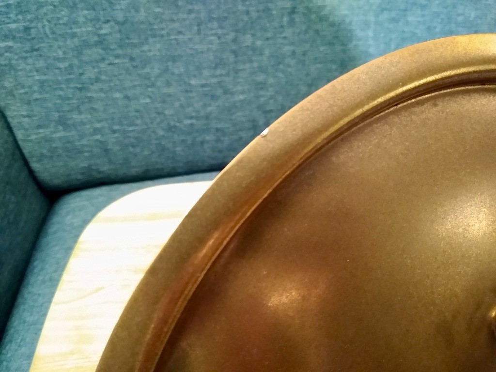 Incredible Large Hammered French Copper Rondeau Pot & Lid (Mauviel?) 2.5mm 28cm