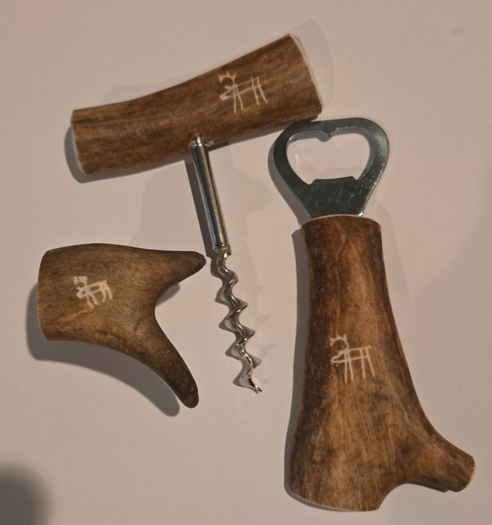 Antler Wine Set With Bottle Opener