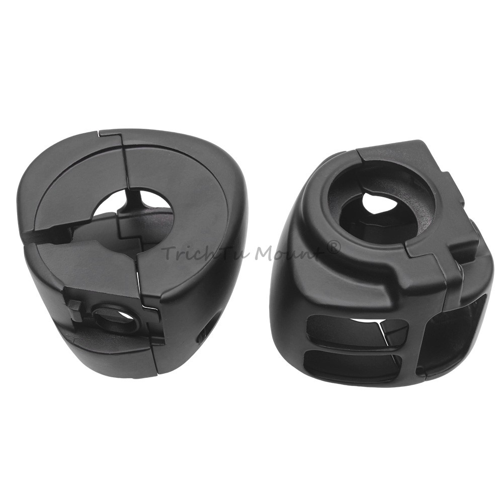 Black Hand Control Switch Housing Cover For Harley Softail Street Bob Sportster