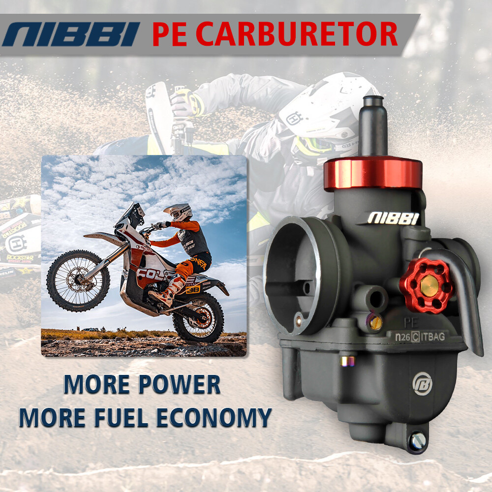 NIBBI Racing PE26mm Carburetor w/ Filter For 150-200cc ATV Scooter Pit Dirt Bike