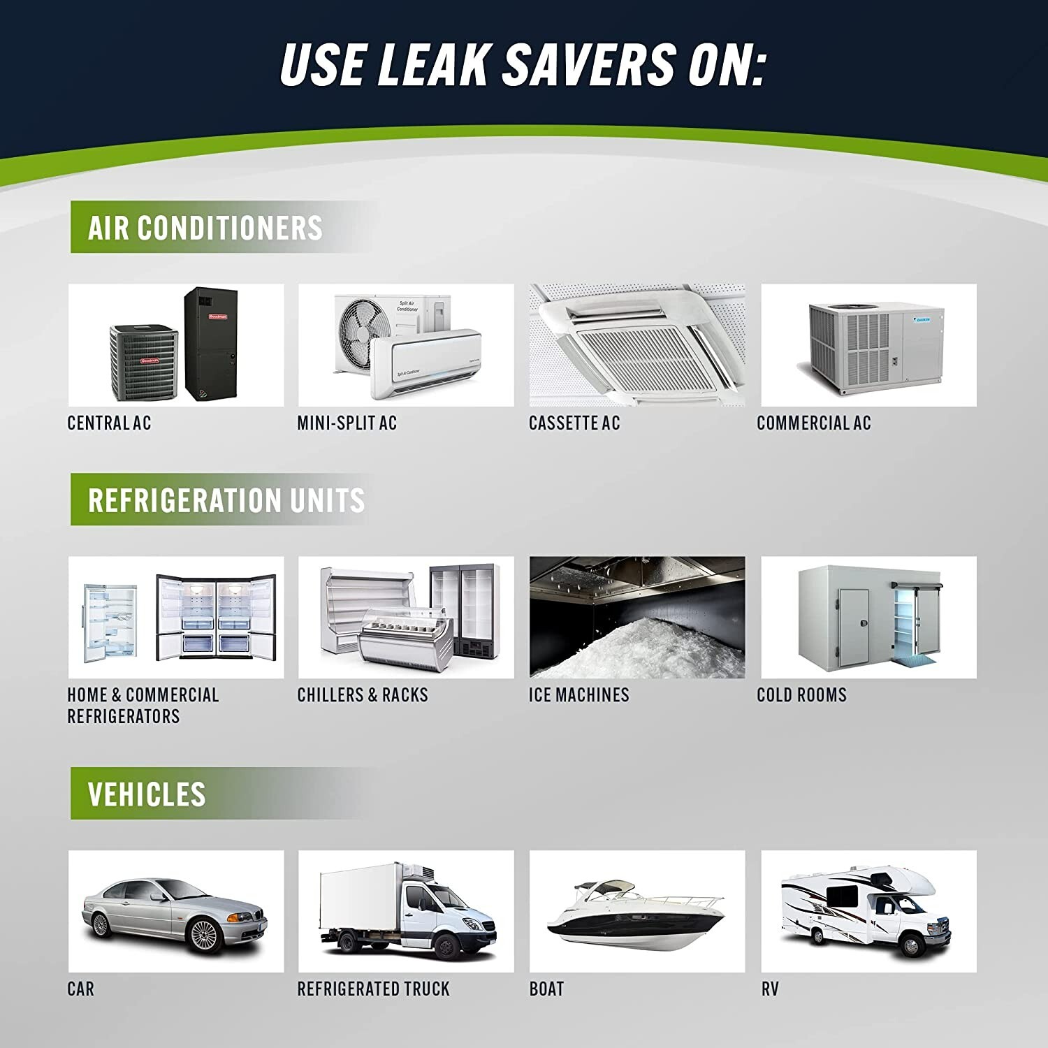 Leak Savers Direct Inject Acid Scavenger HVAC System Acid Treatment Neutralizer