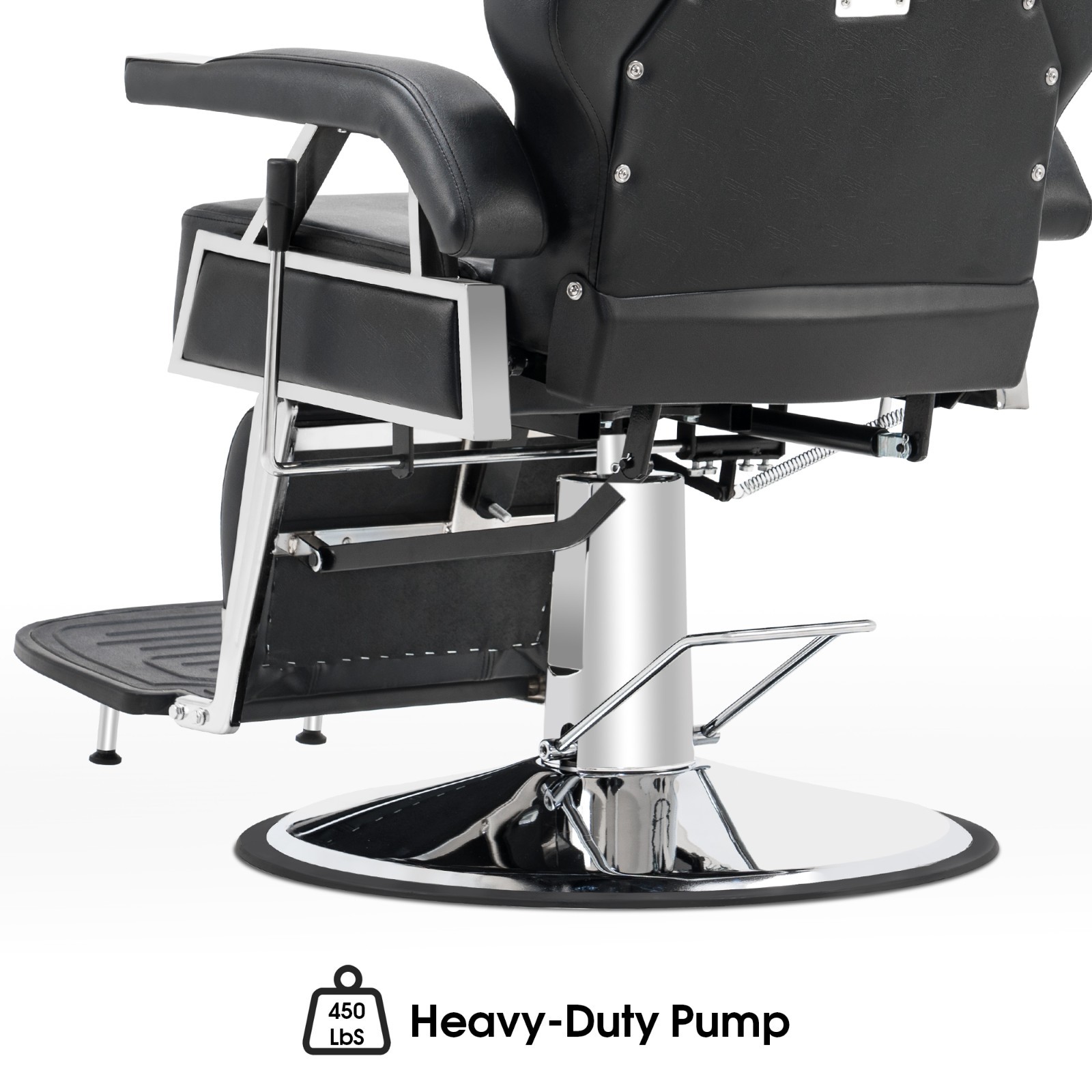 BarberPub All Purpose Barber Chair,Reclining Salon Styling Barbershop 2801