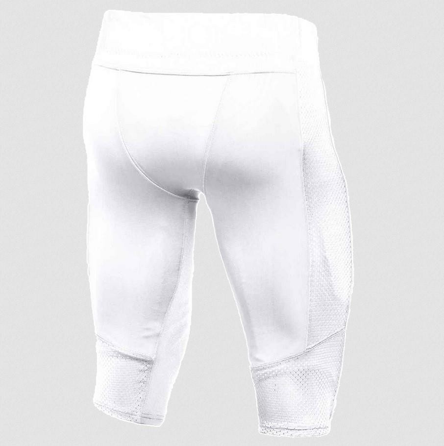 NEW $67 NIKE TEAM VAPOR VARSITY FOOTBALL 3/4 PANTS WHITE 908728-100 SZ 3XL XXXL