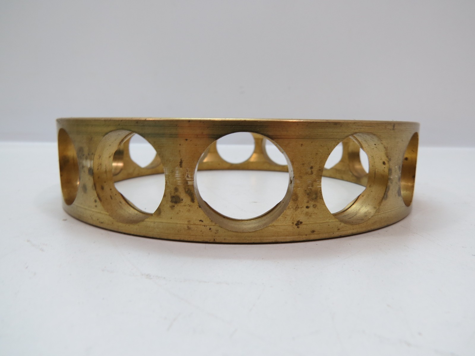 BRASS 6+3/4"- 8" DIAMETER GLASS FLOAT BALL HOLDER no balls included (F4A161D)