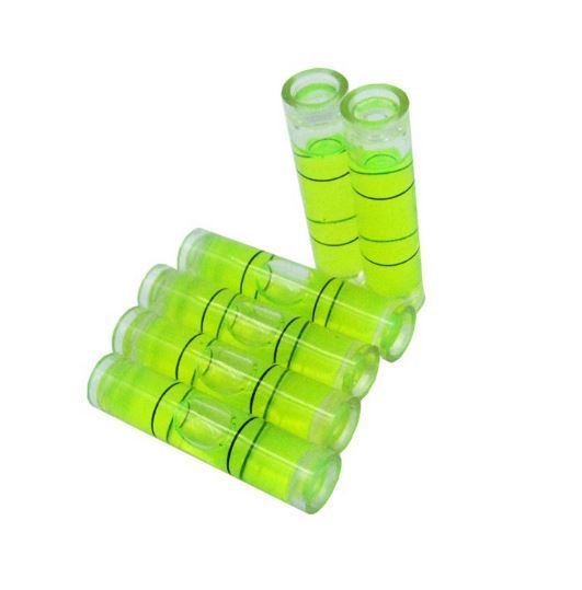 4 PCs D 8mm L 35mm Acrylic Bubble Spirit Level Vial 5/16" (D) x 1 3/8" (L)