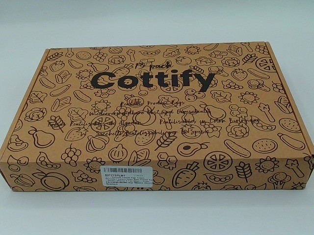 Cottify Reusable Produce Bags Grocery Washable Organic Cotton Mesh Produce Bags