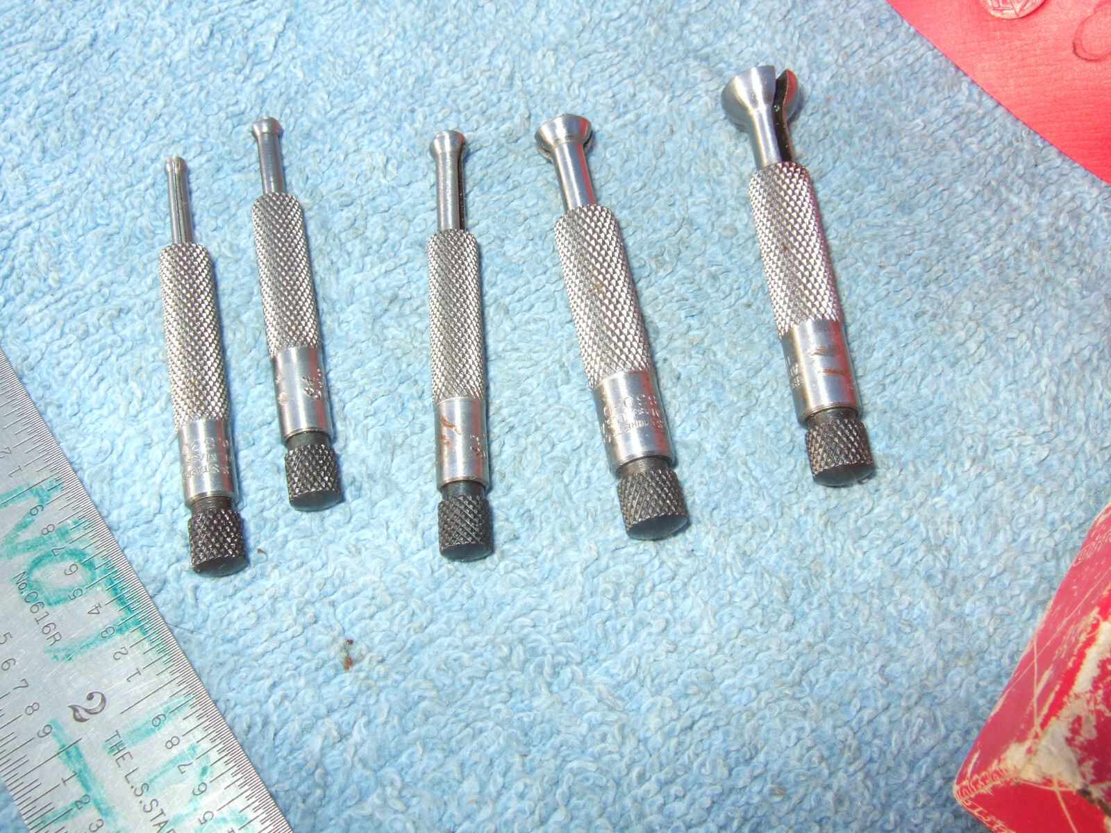 STARRETT No.S830F SMALL HOLE GAGE SET MACHINIST TOOLMAKER INSPECT CLEAN USED 011