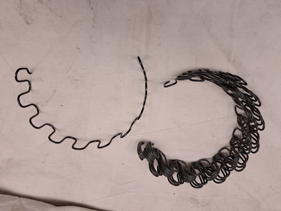 10 each 8 ga Upholstery Zig Zag Springs 15in long