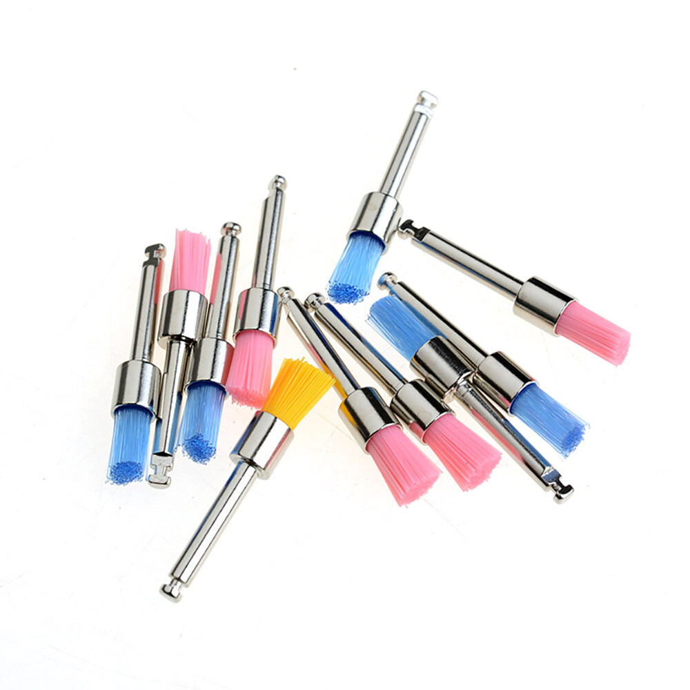 Dental Nylon Materials Closure Flat Polishing Polisher Prophylaxis Brushes
