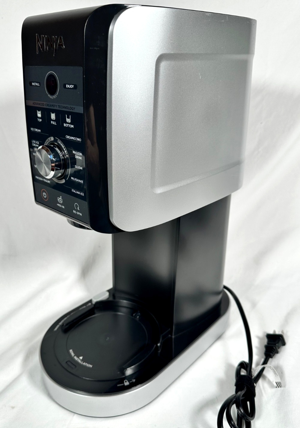 Ninja CREAMi Deluxe 11-in-1 NC501 Ice Cream Maker - BODY ONLY - Works USED ONCE!