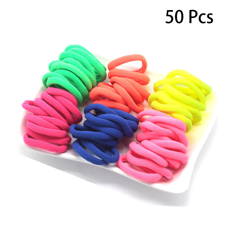 Men Women Hair Ties Soft Seamless Hair Bands Fr Thick Thin Hair Ponytail Holders