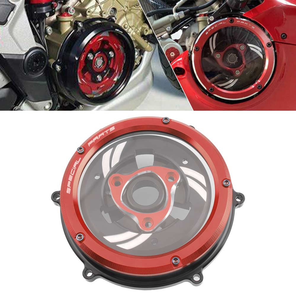 CNC Racing Engine Clear Clutch Cover Spring Retainer For Ducati Panigale V4 18+