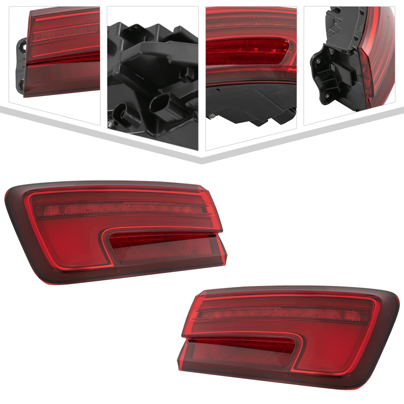 LED Tail Light for 2017 2018 2019 2020 Audi A3 8V Rear Outer Lamp Black Housing