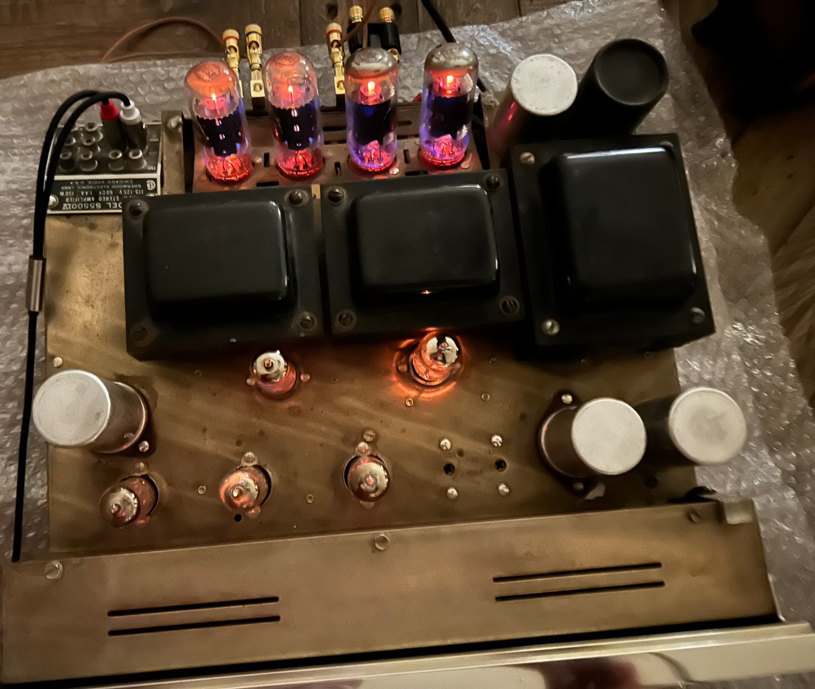 Sherwood S-5500 IV Integrated Tube Amplifier Amp S5500IV VINTAGE See Video