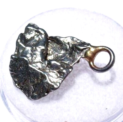 CAMPO DEL CIELO NICKEL IRON METEORITE PENDANT NECKLACE PIECE METEOR SPACE ROCK