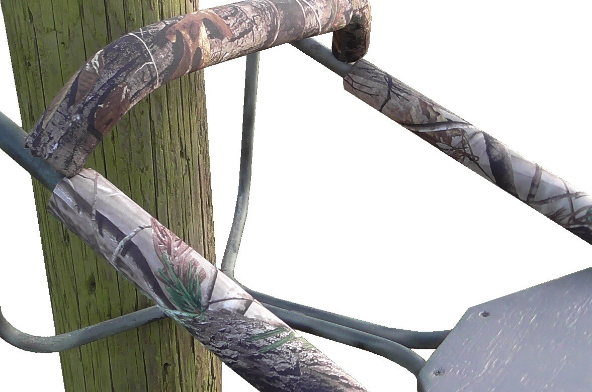 XL Tree Stand Rail Pads, Shooting Rail Pads Size XL- Timber Camo - Made in USA