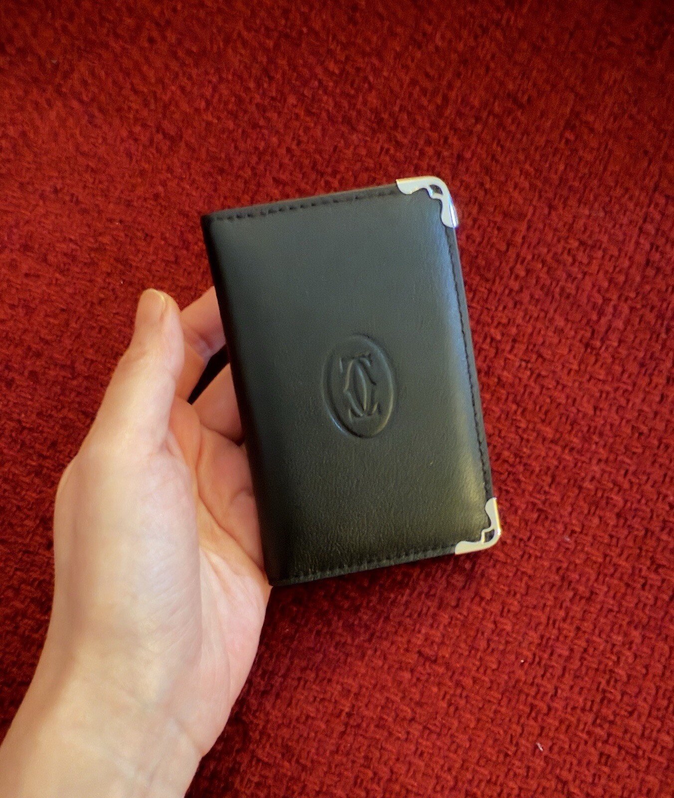 Cartier Cardholder Wallet Black Leather | NEW |Collectible Promotional AD Gift