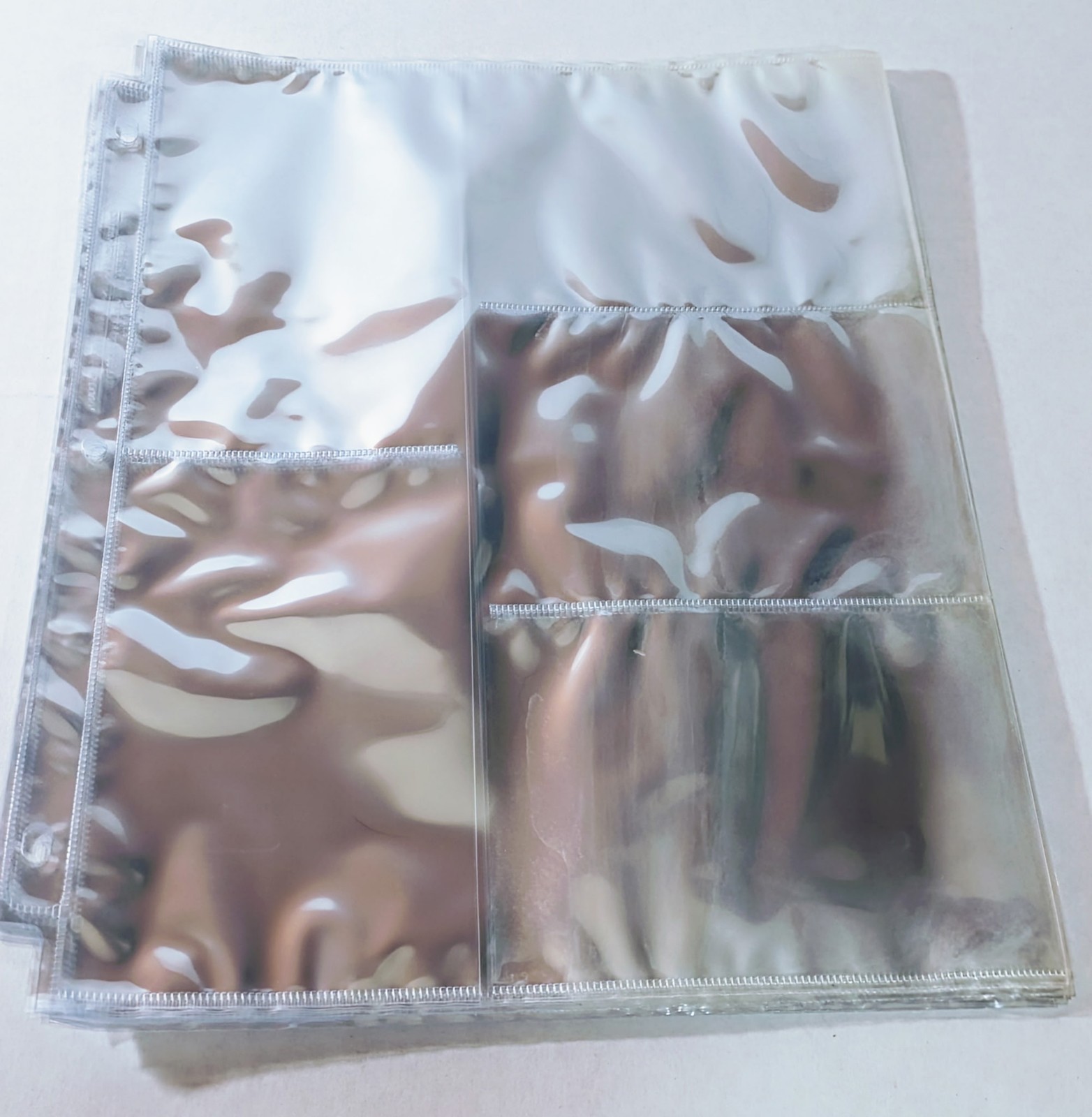 50 Sheets Loose Leaf 5 Pocket Photo Album Sleeves For 3 Ring Binder