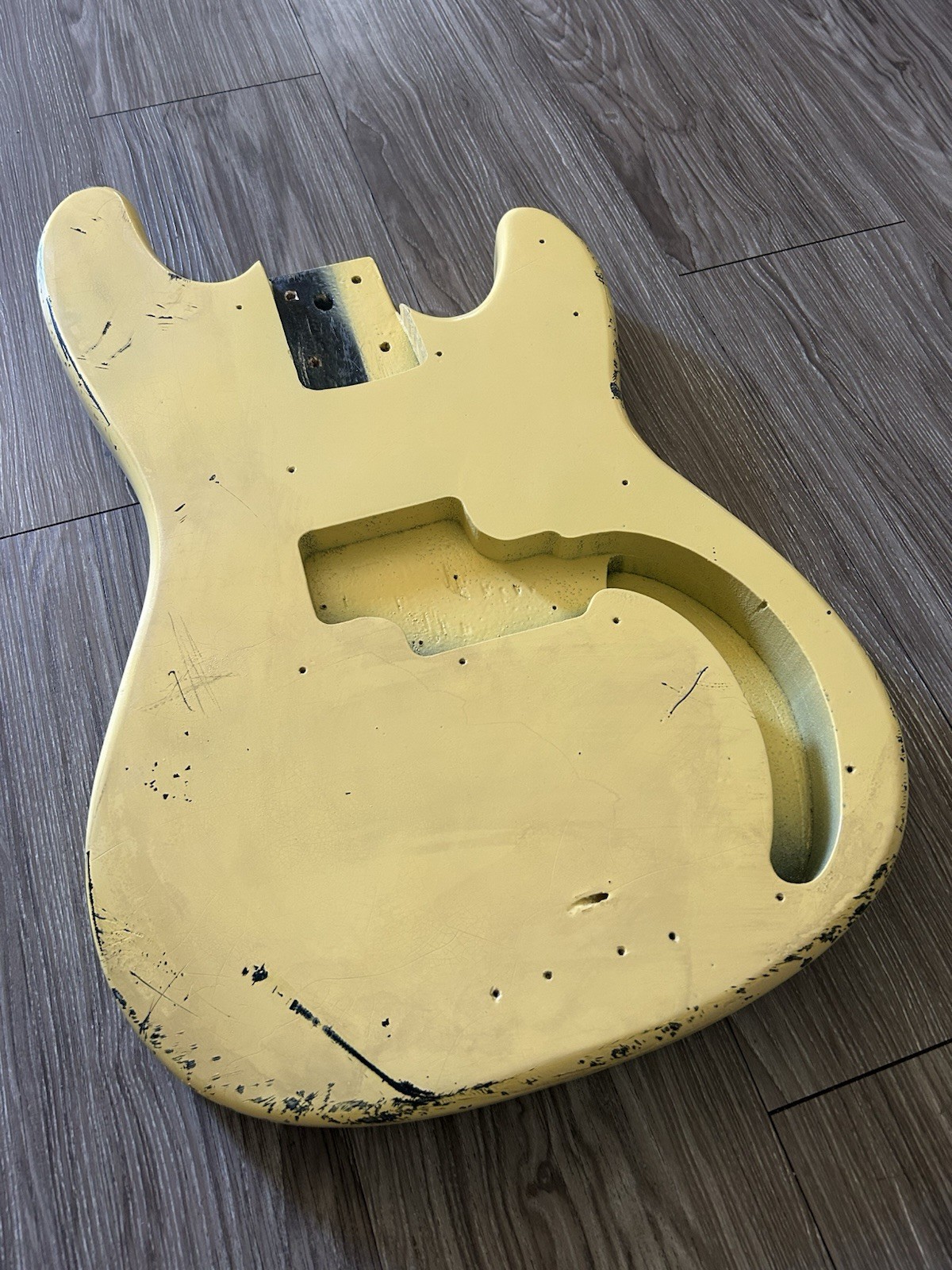 Yellow Body for Precision Bass Relic Finish Replacement Part Custom Project