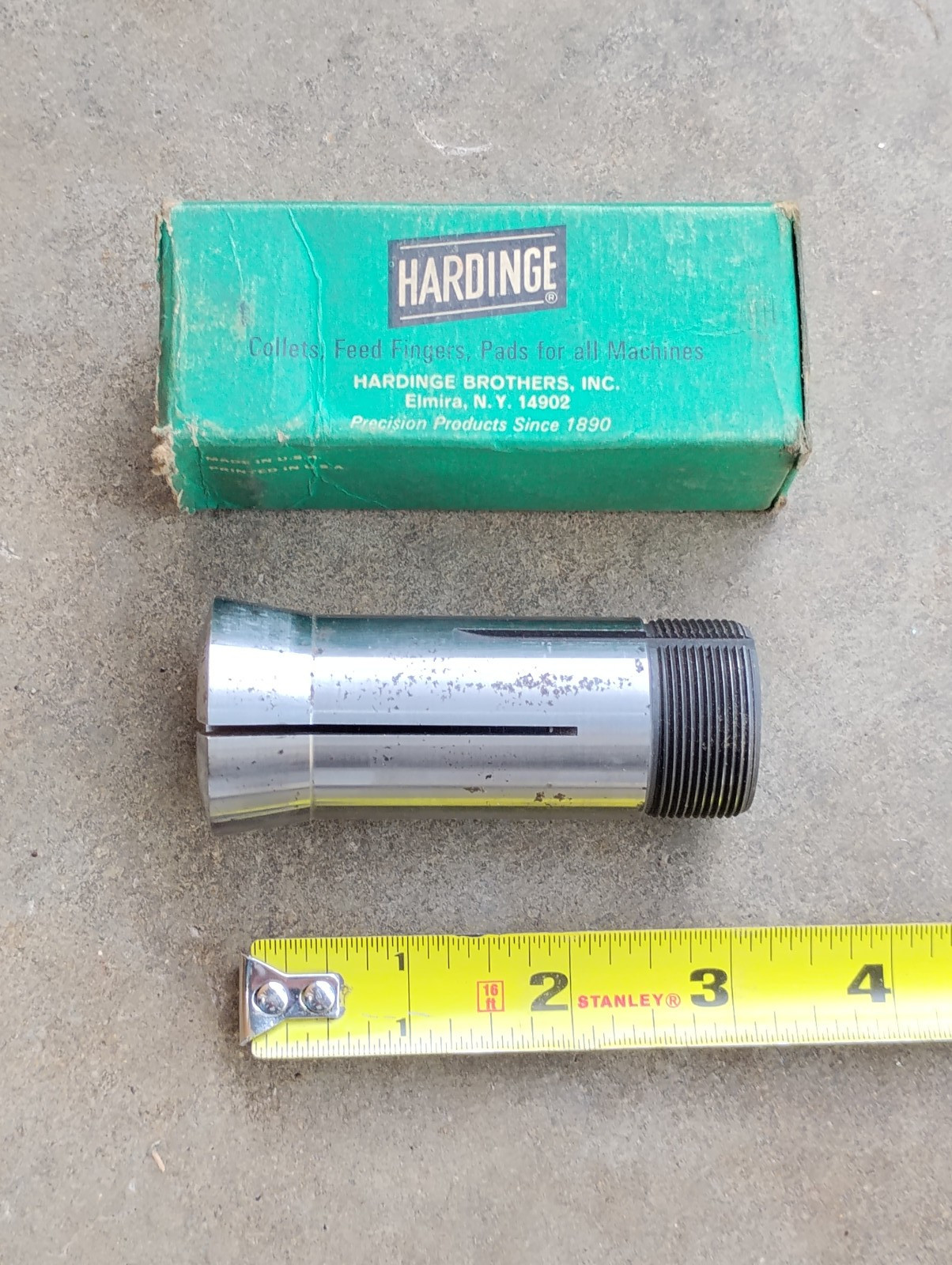 Hardinge 5C Collet 7/8” Hex With External Threads