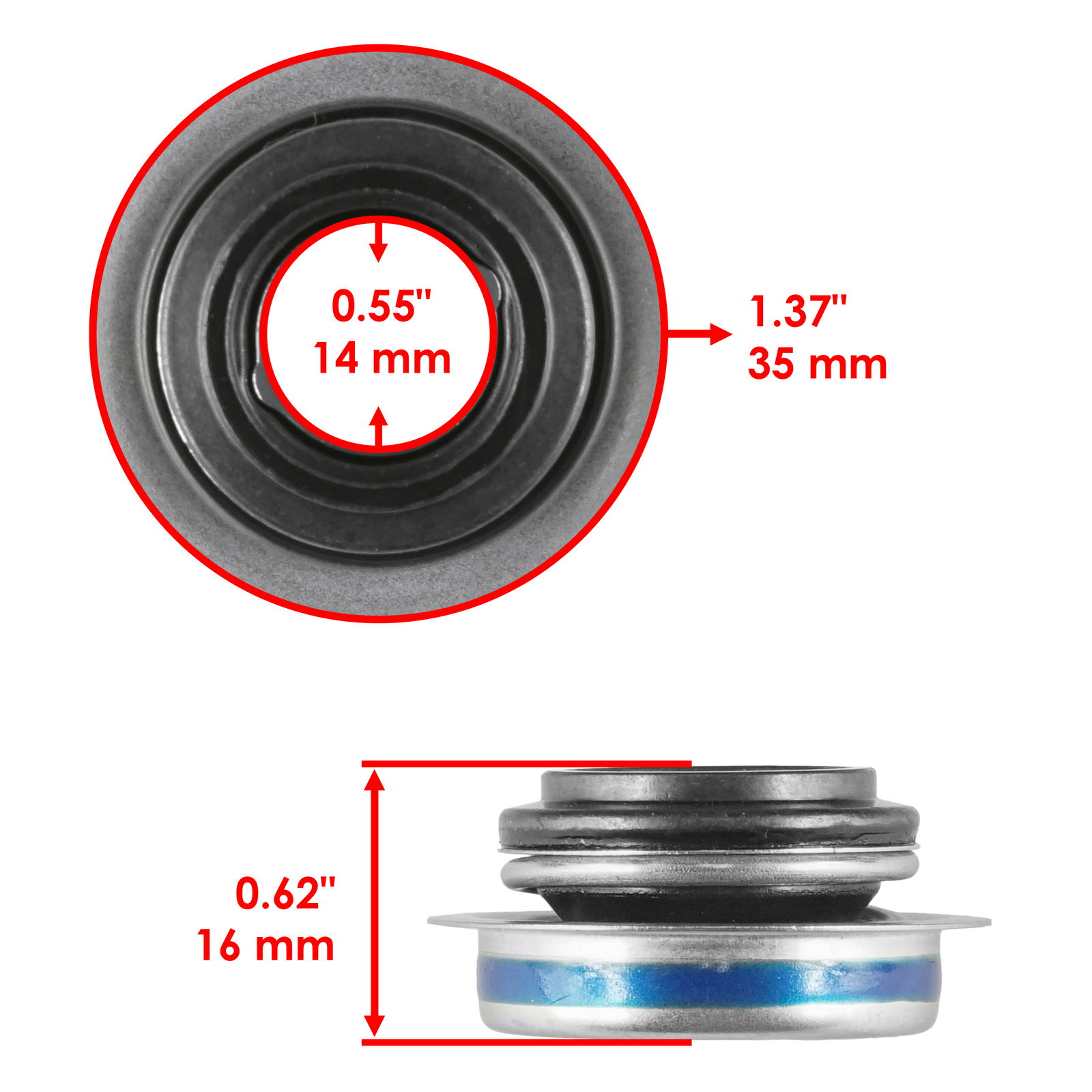 Caltric Water Pump Kit For Yamaha Wolverine 450 YFM450 2006-2010 11H-12438-10-00