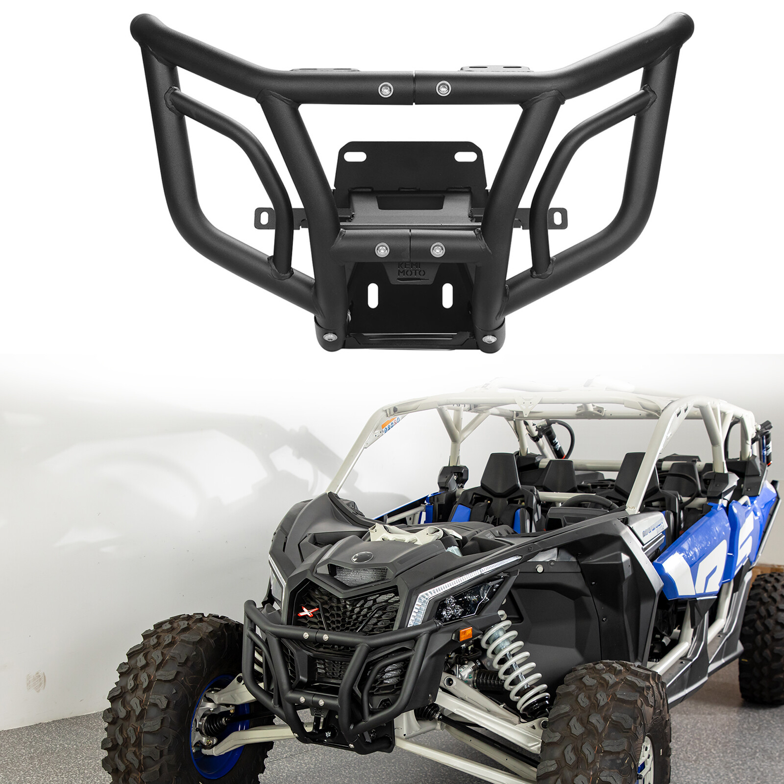 Front Pre-Runner Bumper Brush Guard For 2017-2024 Can-Am Maverick X3 & X3 Max