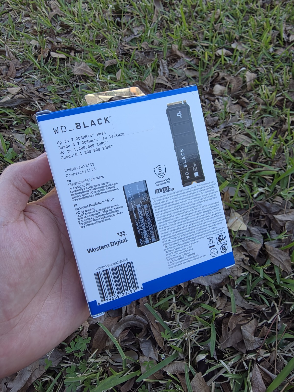 WD_BLACK SN850P 2TB NVMe PCIe Internal SSD for PS5 consoles WDBBYV0020BNC New