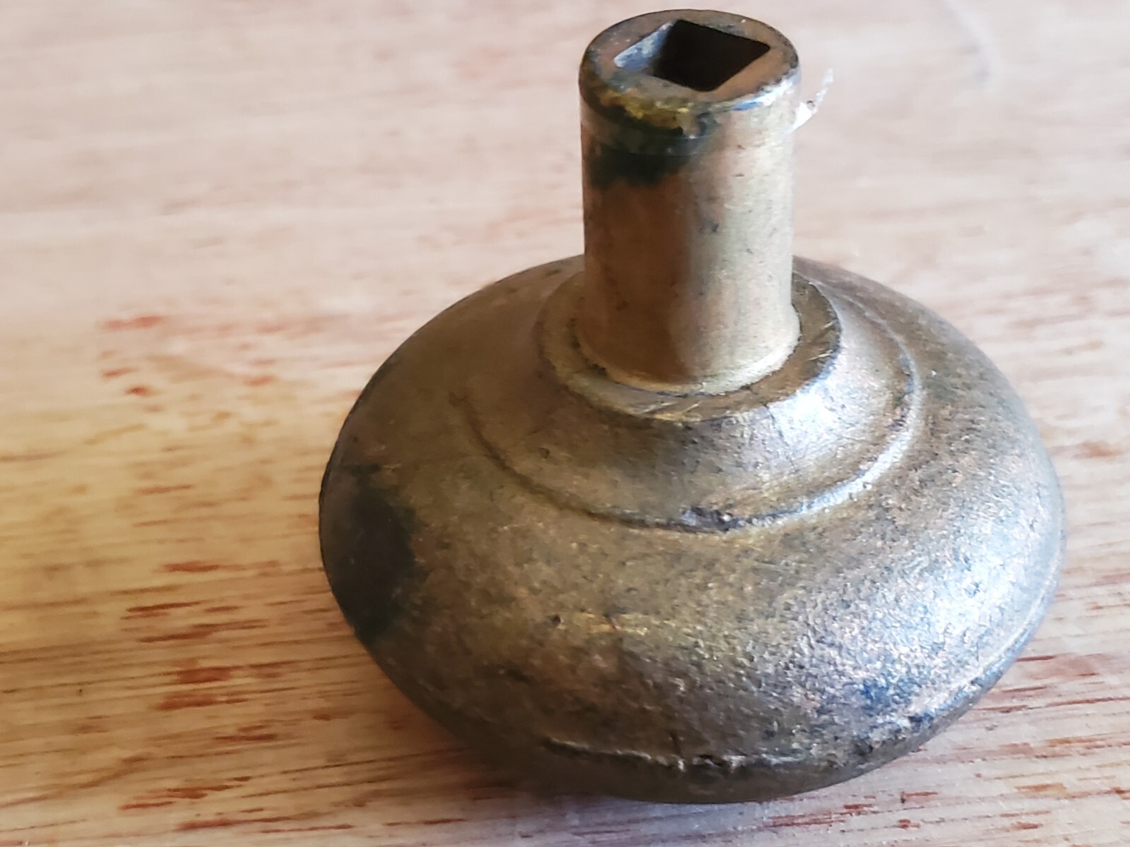 Doorknob Ornate Flower Floral Design Brass Tone Metal Vtg Antique Replacement