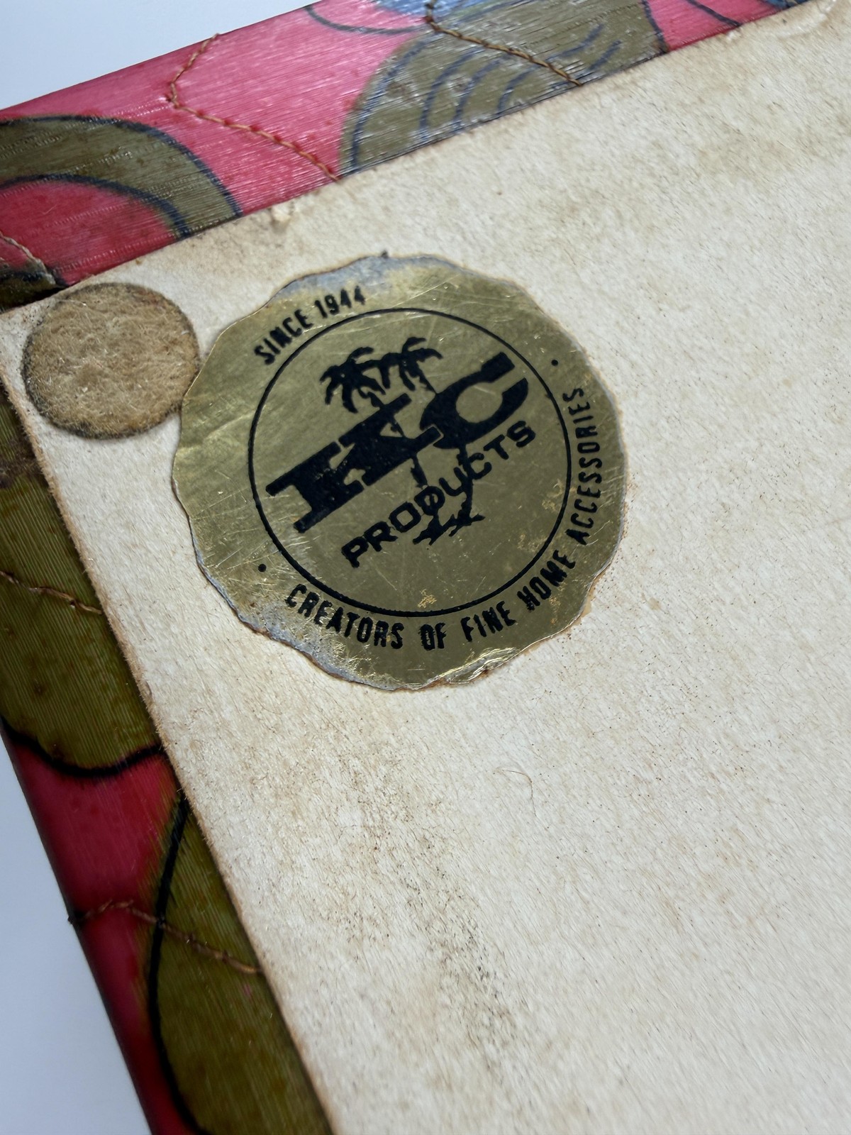 Vintage Sewing Box Kit Pink Floral Portable Sewing Case Box Organizer 60's