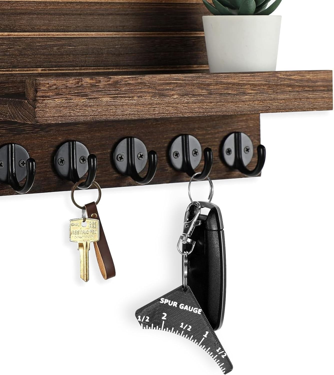 3D-Printed PLA Turkey Spur Gauge with Keychain Clip